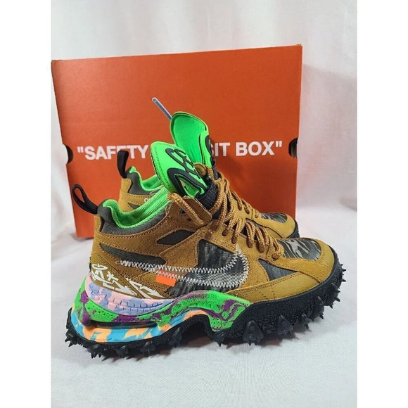 Off White x Nike Air Terra Forma wheat Black brown boot size 6 men's- New in box - Picture 5 of 9